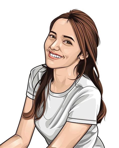 Creboost Profile Fiverr Vector Portrait Illustration Art Girl Digital Portrait Art