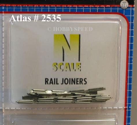 Atlas N Scale Code Rail Joiners Snap Train Track Connectors Pcs