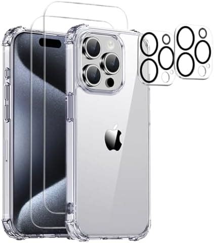 MASETECH Coque Transparente Pour IPhone 15 Pro Max Objectif D