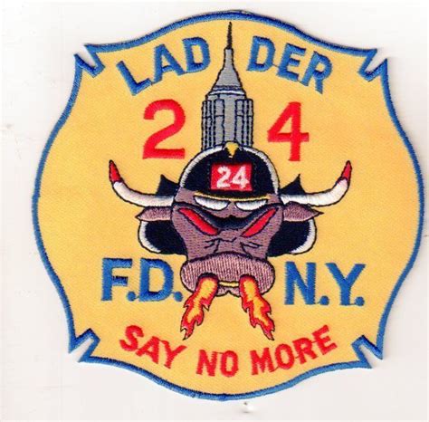 FDNY NEW YORK CITY LADDER 24 COMPANY FIRE PATCH Firefighter Fdny