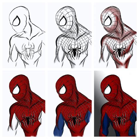 Step-by-step Spider-man by Lonewolf521 on DeviantArt