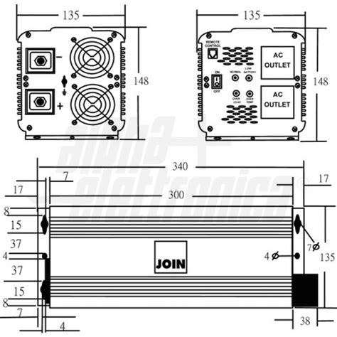 Inverter Onda Modificata 2000W Ingresso 12Vdc Uscita 230Vac