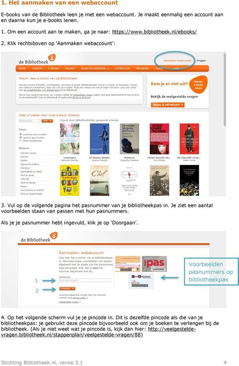 Handleiding Van De Bibliotheek E Books Lezen Op Je E Reader Versie