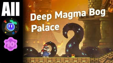 Deep Magma Bog Palace All Flower Coins And Wonder Seeds Super Mario