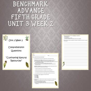 Fifth Grade Benchmark Advance Unit Week Comprehension Questions