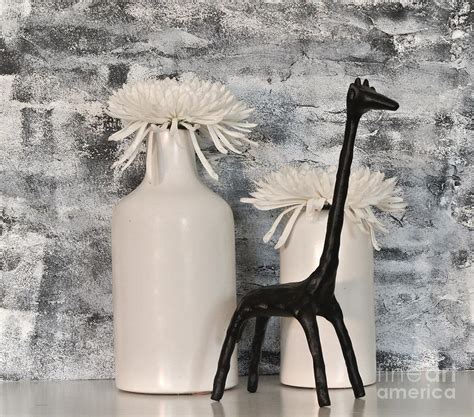 Bronze Giraffe And Mums Photograph By Marsha Heiken Fine Art America