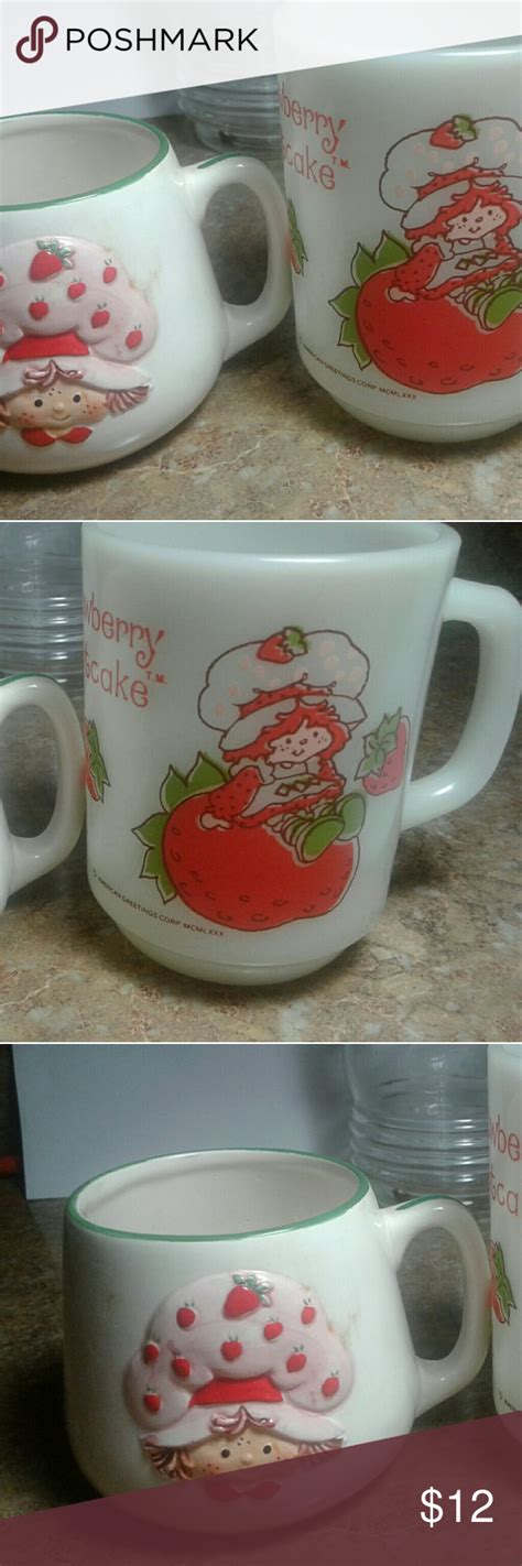 2 Vintage Strawberry Shortcake Mugs Collectibles Vintage Strawberry Shortcake Strawberry