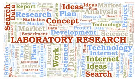 Laboratory Research Word Cloud Stock Illustration Illustration Of