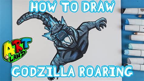 How to Draw GODZILLA ROARING!!