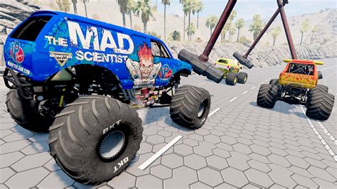 Insane Obstacle Course High Speed Jumps And Crashes 29 BeamNG Drive