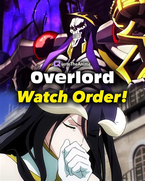 COMPLETE Overlord Watch Order EASY TO FOLLOW QTA