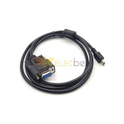 USB To RS232 Serial Adapter USB Mini 5 Pin Male To DB9 Pin Female