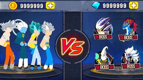 Stickman Warriors Story Mode Gogeta Baby Vegeta Gohan Vs Whis