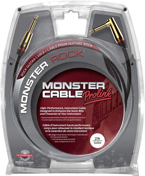 Amazon Monster Cable M ROCK2 21A ギター用シールドケーブル プラグ S L ケーブル長 約6 4m 正規