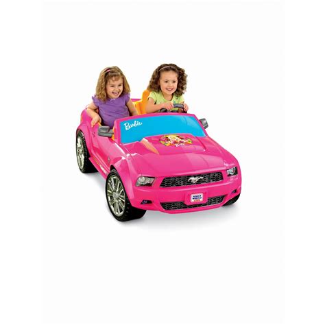 Fisher-Price Power Wheels Barbie Ford Mustang, 12V - Walmart.com