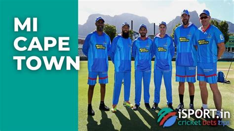 MI Cape Town: information about the cricket team