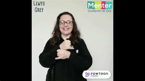 Iaith Arwyddo Sign Language Lliwiau 1 Menter Gorllewin Sir Gâr