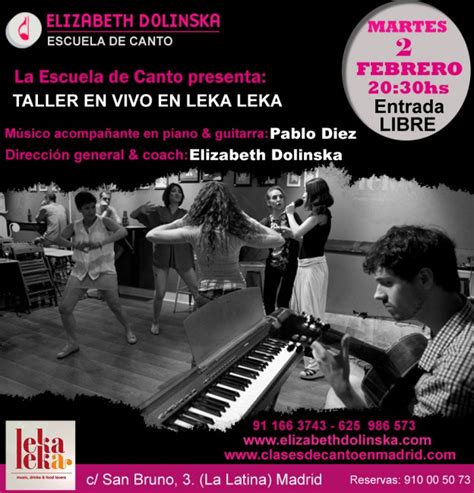 Taller De Canto 2016 ELIZABETH DOLINSKA Escuela De Canto