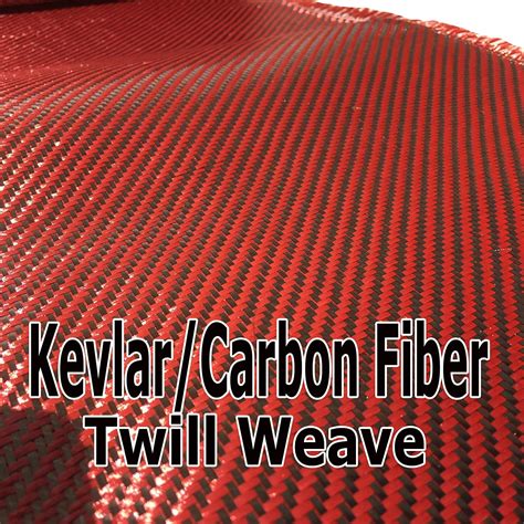 12 X 20 Ft Red Kevlar Fabric 2x2 Twill Weave 3k220g