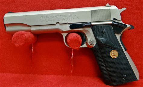 COLT MK IV SERIES 70 SATIN NICKEL For Sale