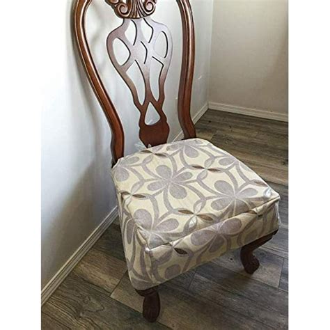 Set of 2 OctoRose Thick Canvas with Anti-Slip Backing Chair Covers Chair Seat Covers, Dining ...