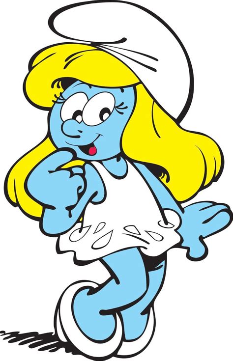 Pitufina Los Pitufos Smurfs Drawing Drawing Cartoon Characters Smurfs