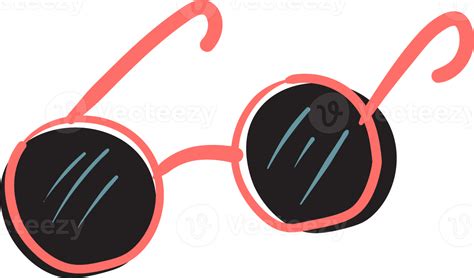 Cute Fun Doodle Sun Glasses Summer Accessories Hand Drawing Icon 21434157 Png