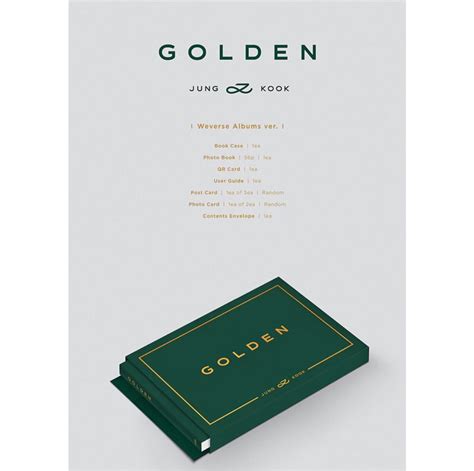 WV VER Jungkook Golden SEALED Album Shine Weverse Version Rpc Pc