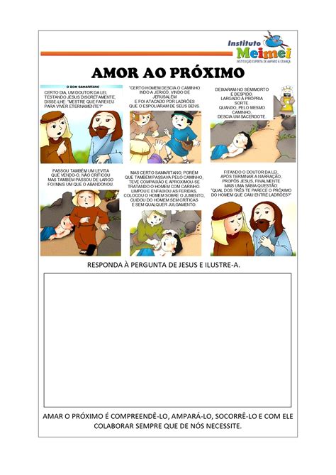 Atividade Sobre Amor Ao Proximo - Atividades Sobre Amor Ao Proximo Para Educação Infantil - FDPLEARN