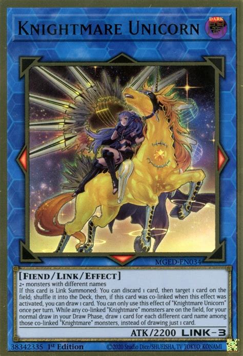 Knightmare Unicorn Alternate Art Maximum Gold El Dorado Yugioh