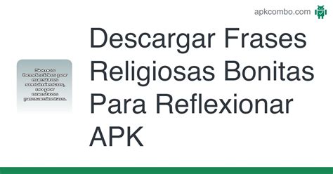 Frases Religiosas Bonitas Para Reflexionar APK Descargar Android App