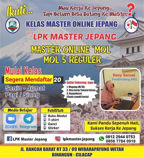 Kelas online Master Jepang masih... - LPK Master Jepang