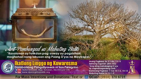 Pm Sunday Healing Mass Ikatlong Linggo Ng Kuwaresma Marso