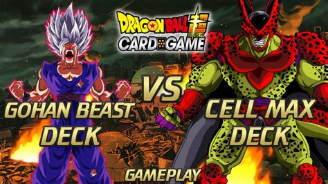 GOHAN BEAST VS CELL MAX BATTLE DBS ZENKAI SERIES YouTube