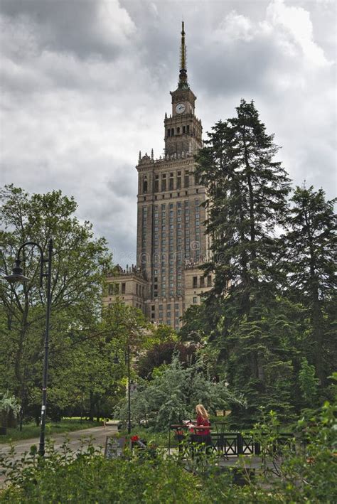 Palace Of Culture And Science In Warsaw Poland Editorial Photography