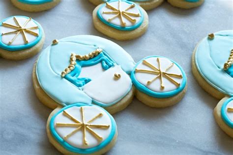 Cinderella Carriage Cookies From A Micky Mouse Cookie Cutter Bake At 350