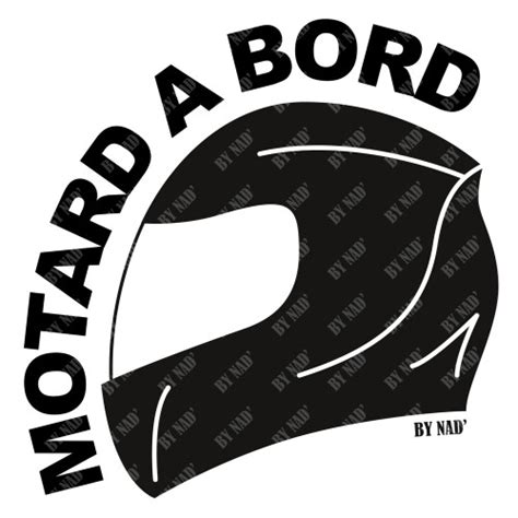 Sticker Motard A Bord Nad Moto