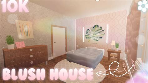 10K Blush House SpeedBuild Roblox Bloxburg YouTube