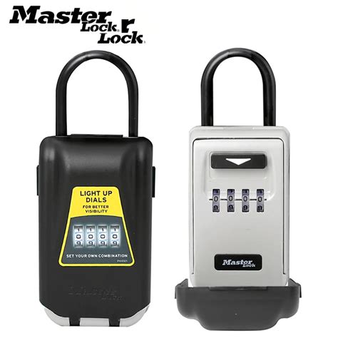 Master Lock Outdoor Key Safe Box Keys Storage Box Padlock Use Light Up