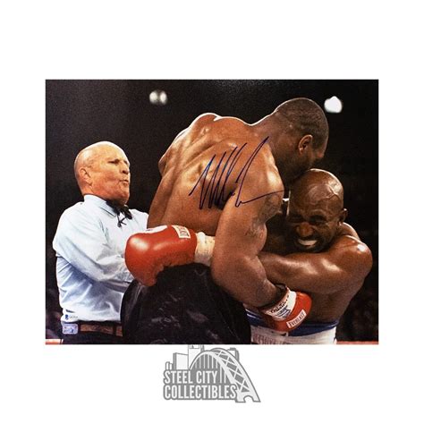 Mike Tyson Autographed 16x20 Photo Bas Coa Steel City Collectibles