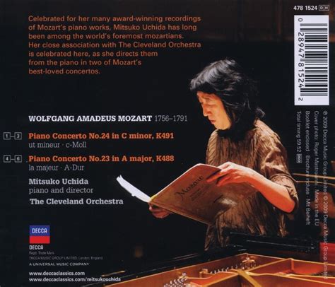 The Cleveland Orchestra Mitsuko Uchida Mozart Piano Concertos Nos