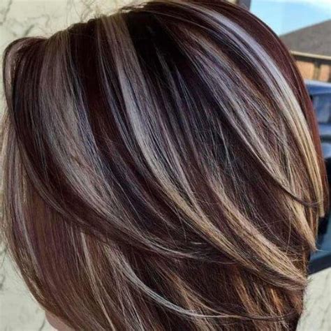 Coffee And Cream Lowlights And Highlights Brown Hair With Blonde