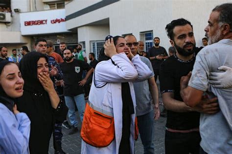 Israel Hamas War Israelis And Palestinians Blame Each Other For Blast At Gaza Hospital That