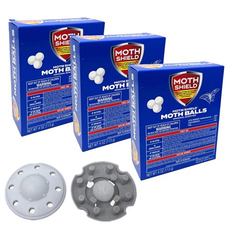 Mothshield 3 Pack Original Old Fashioned Moth Balls Kills