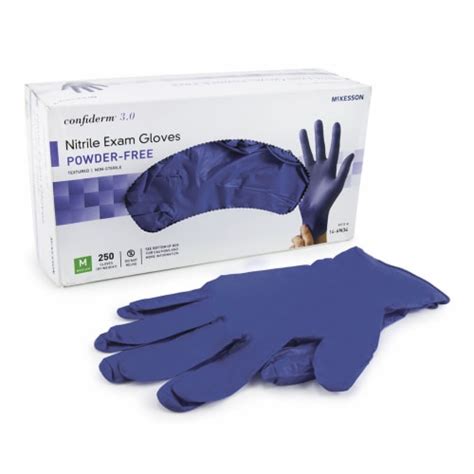 Mckesson Confiderm 30 Nitrile Exam Glove Standard Cuff Length Medium