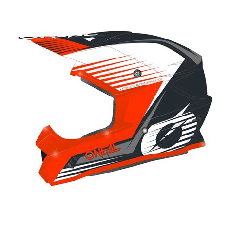 O Neal 1 Series Stream Motocross Enduro MTB Helm Schwarz Orange 2022