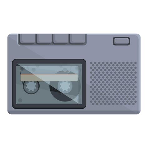 Premium Vector Cassette Tape Icon Cartoon Vector Retro Old Radio Device