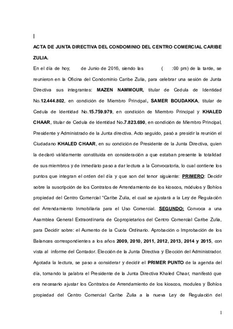 Introducir 63 Imagen Modelo De Acta De Eleccion De Nueva Junta