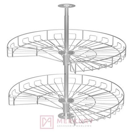 Kosz obrotowy do szafki narożnej 3 4 chrom Akcesoria meblowe Merkury