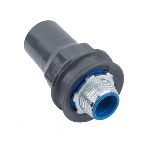 Conector Recto Liquid Tight Acero Revestido Con Pvc Ocal Blue